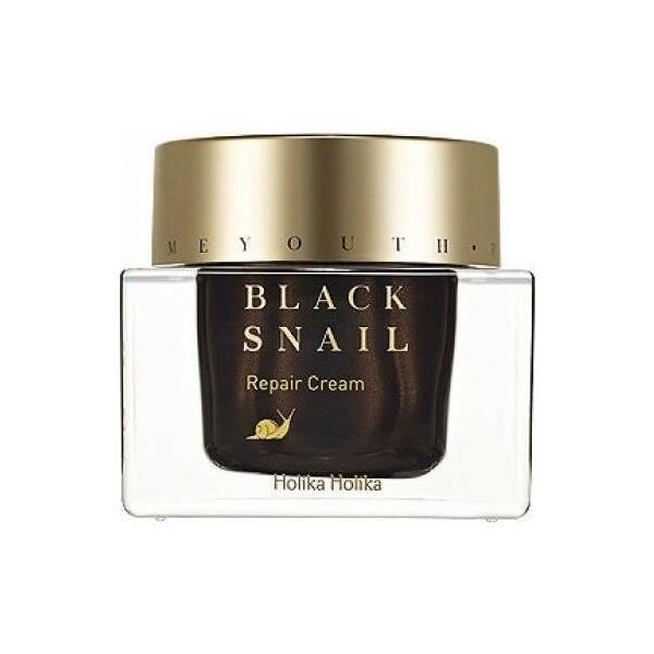 Crema regeneranta pentru fata cu extract de melc negru Holika Holika Prime Youth Black Snail Repair Cream, 50 ml Black imagine noua