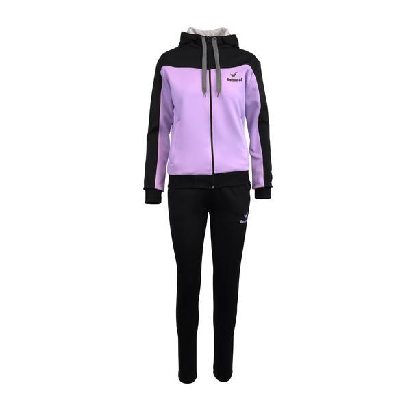 Trening dama, 2 piese, negru si mov, 2xl