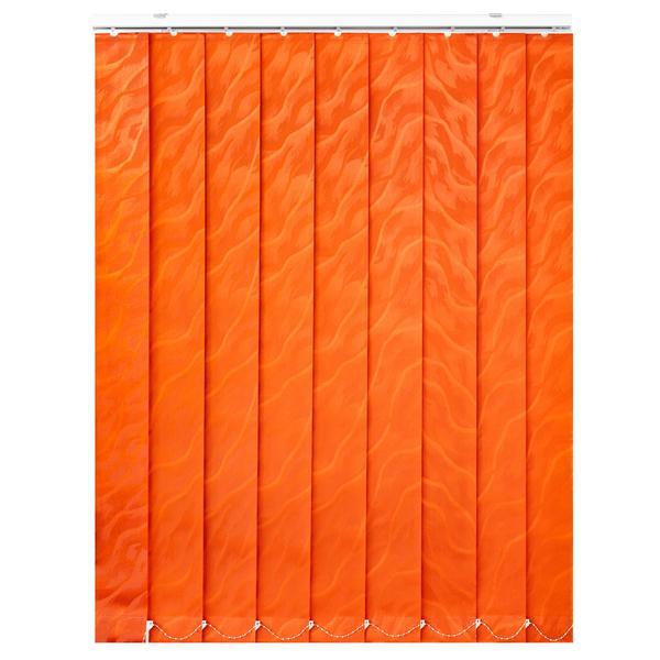 Jaluzele Verticale Textile , Beata  Portocaliu , L 185  cm X H 130  cm