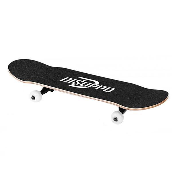 Skateboard pentru copii cu husa de 31x80 cm de culoarea neagra