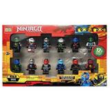 Set 12 figurine tip lego Ninjago, Multicolor, 5 cm