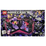 Set de constructie LKT Minecraft cu lampa LED 604 piese tip lego