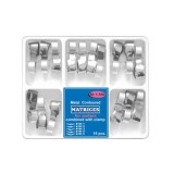 Matrici Conturate Metalice cu Maner de Fixare pentru Molari Prima, grosime 50 microni, set 4 / 5 tipuri, 16 buc