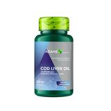 Ulei din ficat de cod Adams Supplements Cod Liver Oil 1000 mg, 30 capsule