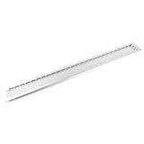 Grila ventilare din aluminiu, finisaj aluminiu, 80x800 mm