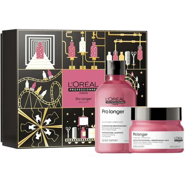 Pachet pentru Par Deteriorat - L&#039;oreal Professionnel Serie Expert Pro Longer: Sampon 300 ml, Masca 250 ml