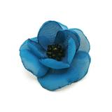 Agrafa par floare albastra, handmade, Ancuta, Zia Fashion
