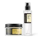 Set Snail - Esenta cu extract de melc Cosrx Advanced Snail 96 Mucin, 100 ml + Crema de fata hidratanta cu extract de melc 92% Cosrx, 100gr