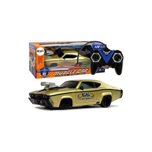 Masinuta sport RC pentru copii cu telecomanda, aurie, 1:20, 10245