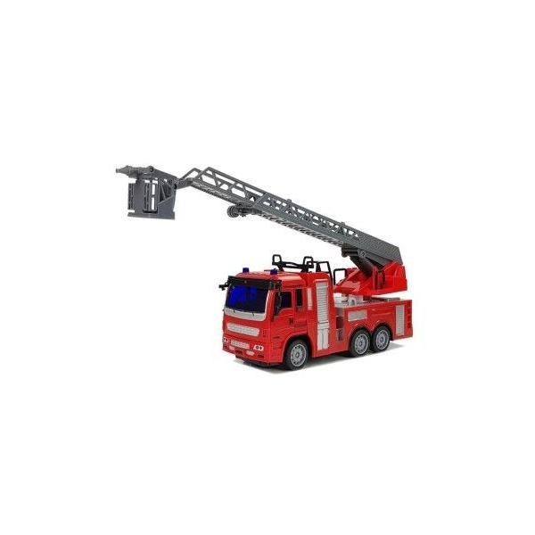 Masinuta RC pompieri rosie de jucarie, cu telecomanda pentru copii, 1:30, 9085