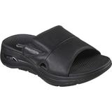 Slapi barbati Skechers Go Walk Arch Fit 229023BBK, 40, Negru