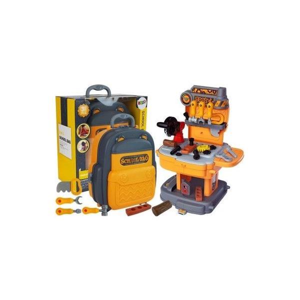 Set banc de lucru pentru copii, atelier cu unelte portabil in valiza, 8520
