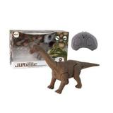 Dinozaur RC interactiv de jucarie, Brachiosaurus cu telecomanda pentru copii, 12432