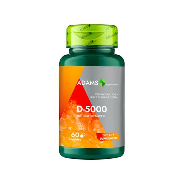 Vitamina D-5000 Adams Supplements, 60 capsule