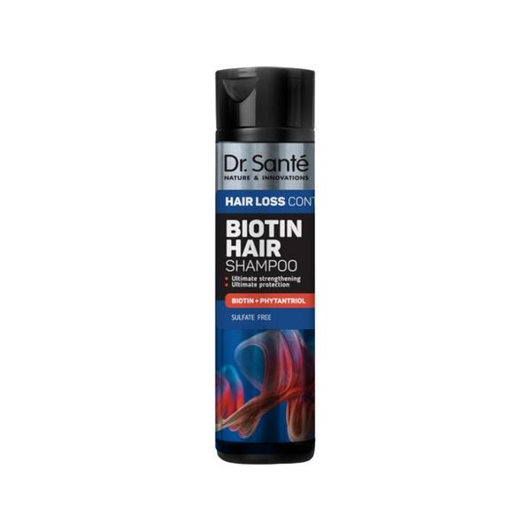 Sampon Anticadere, Crestere si Protectie Maxima cu Biotina si Phytantriol Dr. Sante Biotin Hair Loss Control Shampoo, 250 ml