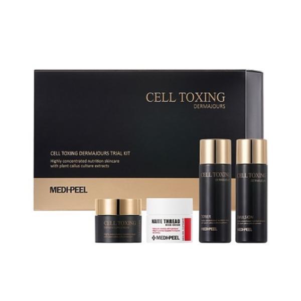 Set cadou – Cell Toxing Dermajours Trial Kit, Toner 30 ml, + Emulsie 30 ml + Cremă 10g + Crema pentru gat 10 g 10g imagine noua 2022