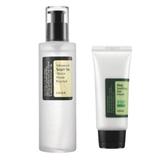 Set Crema solara calmanta cu aloe vera SPF 50 PA+++ Cosrx, 50ml + Esenta cu extract de melc COSRX Advanced Snail 96 Mucin, 100 ml