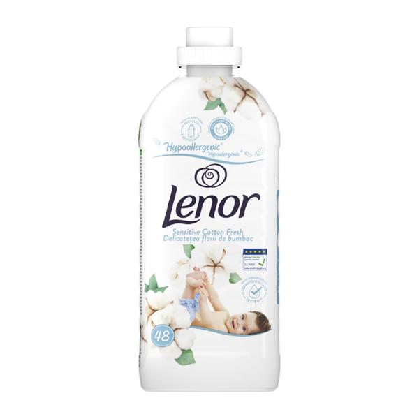 Balsam de Rufe Delicatetea Florii de Bumbac - Lenor Sensitive Cotton Fresh, 1200 ml