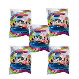 Kit 5 plicuri Fetitele Powerpuff, cu figurina si cartonase surpriza, Mistery Box, 7cm