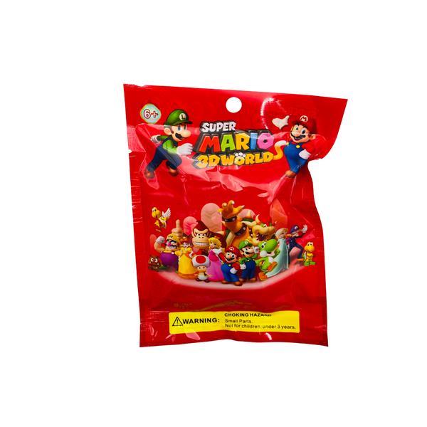 Plic super mario, cu figurina si cartonase surpriza, mistery box, 7cm