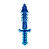 Sabie Minecraft cu sunete si lumini, Diamond Sward Upgrade, pentru copii, 60 cm, Albastru