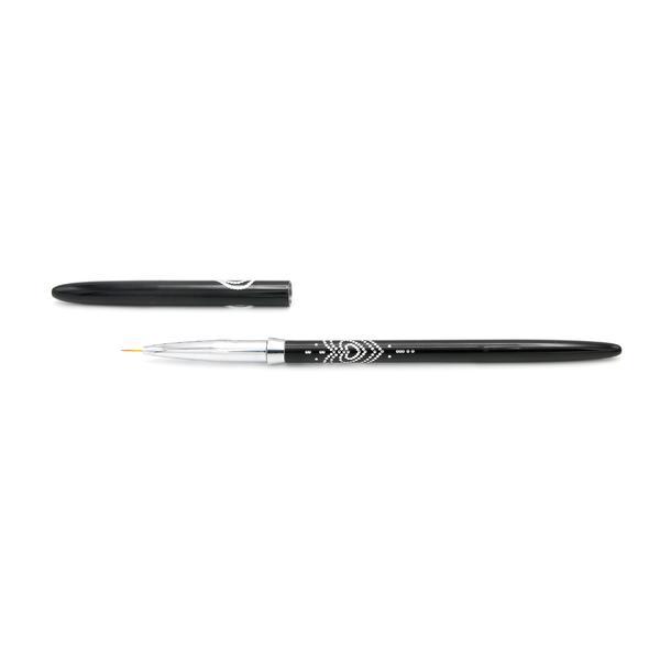 Pensula pictura 00 cu cristale - black