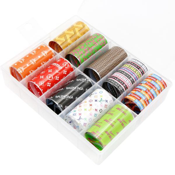 Folie de transfer unghii set 10 buc - color
