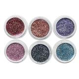 Set 6 sclipici unghii - Multicolor