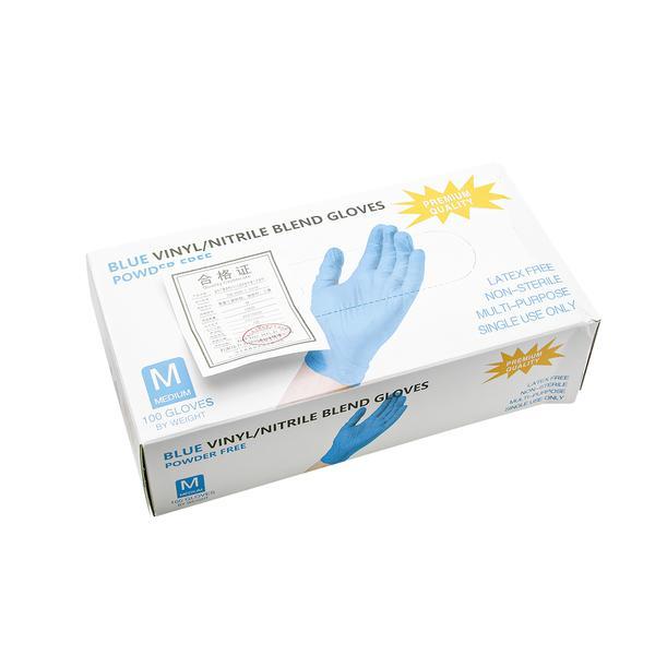 Manusi nitril nepudrate m - blue, set 100 buc