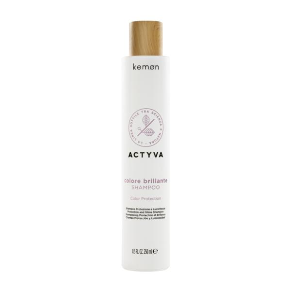 Sampon pentru Par Vopsit - Kemon Actyva Colore Brillante Shampoo Velian, 250 ml