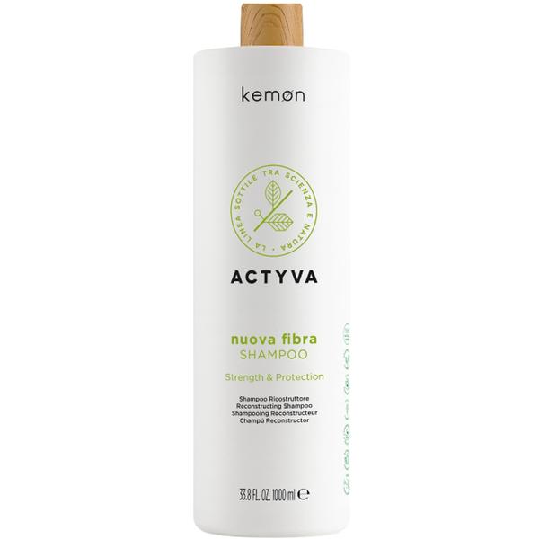 Sampon de Restructurare - Kemon Actyva Nuova Fibra Shampoo, 1000 ml