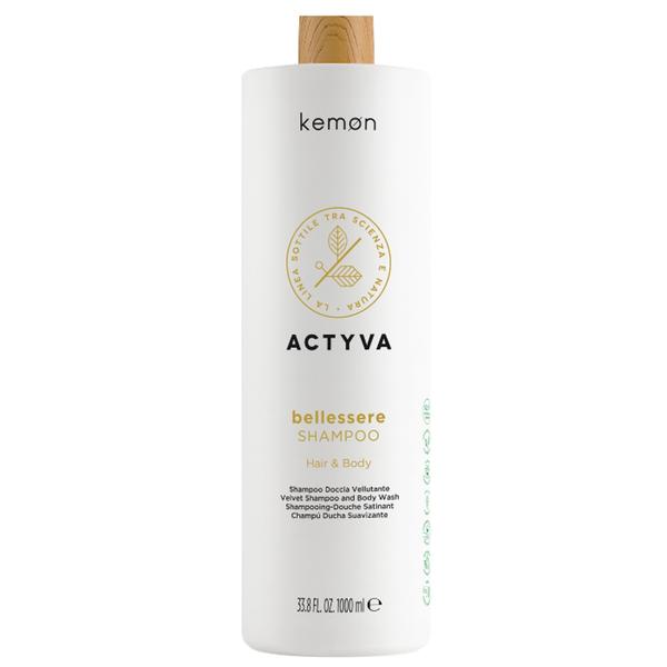 Sampon pentru Par si Corp - Kemon Actyva Bellessere Shampoo Hair & Body, 1000 ml