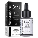 Serum Facial pentru Peeling cu Carbune si 5% Acizi Mandelici si Polihidrolixici Skincyclopedia Camco, 30 ml