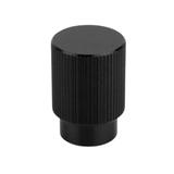 Buton pentru mobila Arpa, finisaj negru periat, D:22 mm