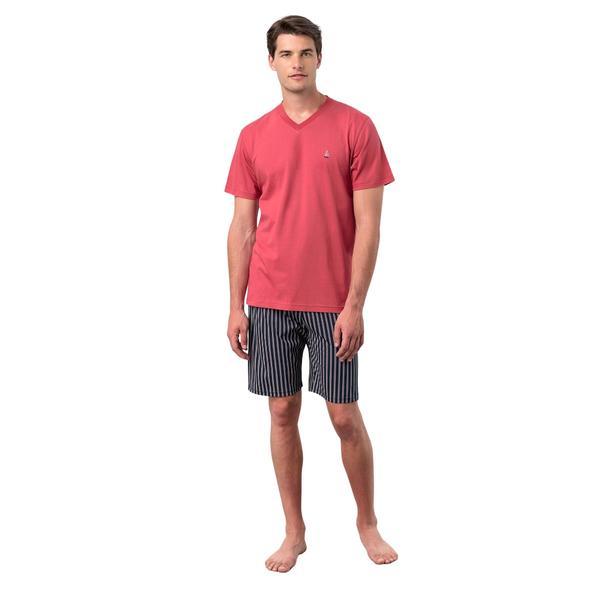 Pijama de barbati, vamp 18620,m , bumbac,rosu