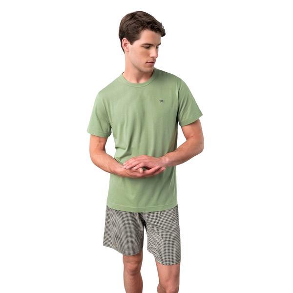Pijama de barbati, vamp 18601, l, 50% bumbac 50% modal, verde
