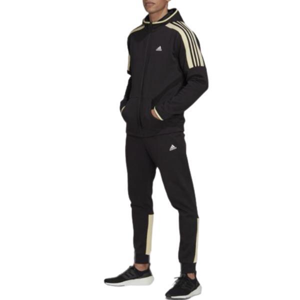 Trening barbati adidas mts fleece colorblock hk4460, xs, negru