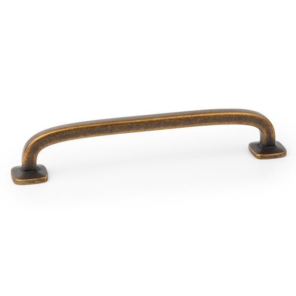 Maner pentru mobila Quart Big, finisaj alama rustica, L: 183.4 mm
