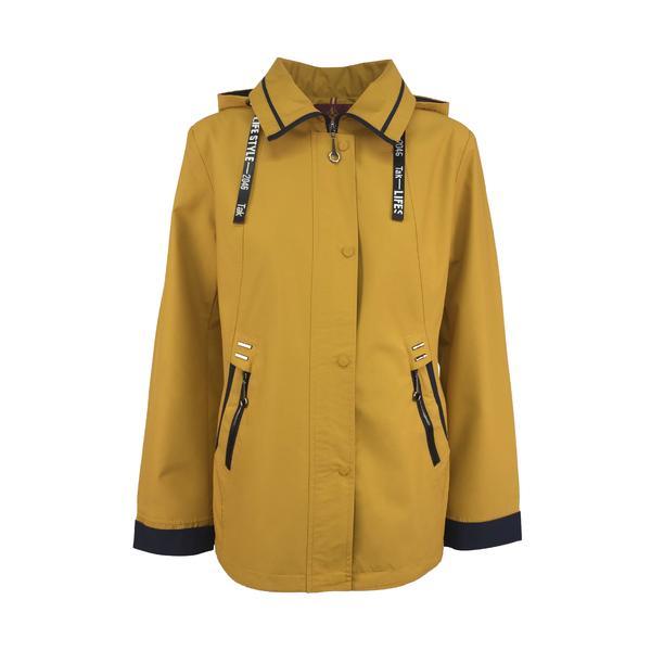 Jacheta usoara cu gluga, Univers Fashion, galben, XL
