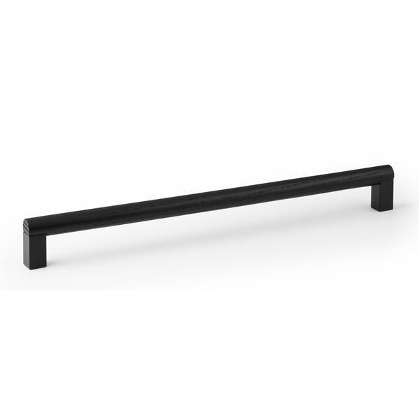 Maner pentru mobila Eto, finisaj negru mat/negru mat lacuit, L:334.6 mm