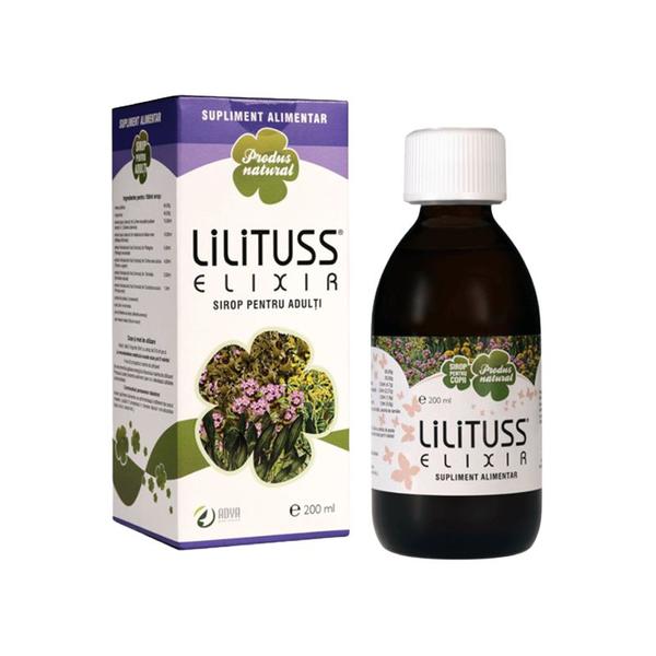 Lilituss Elixir Sirop pentru Adulti Adya Green Pharma, 200 ml