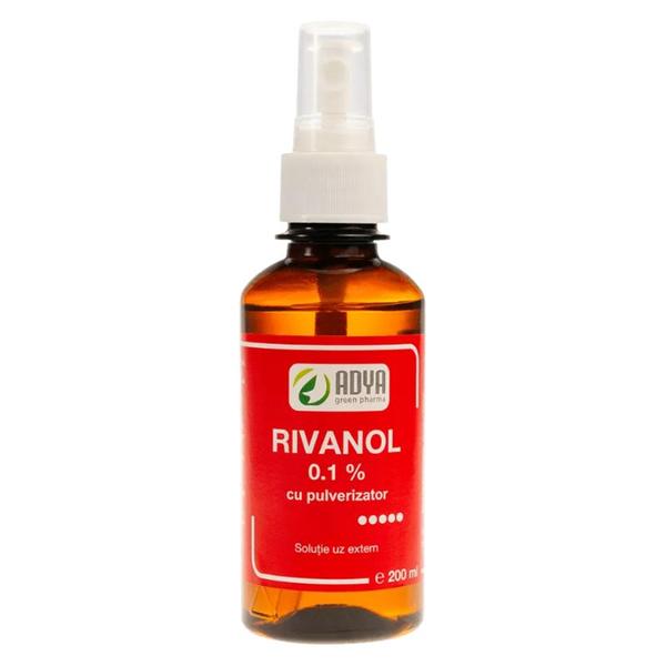 Rivanol 0,1% cu pulverizator Adya Green Pharma, 200 ml