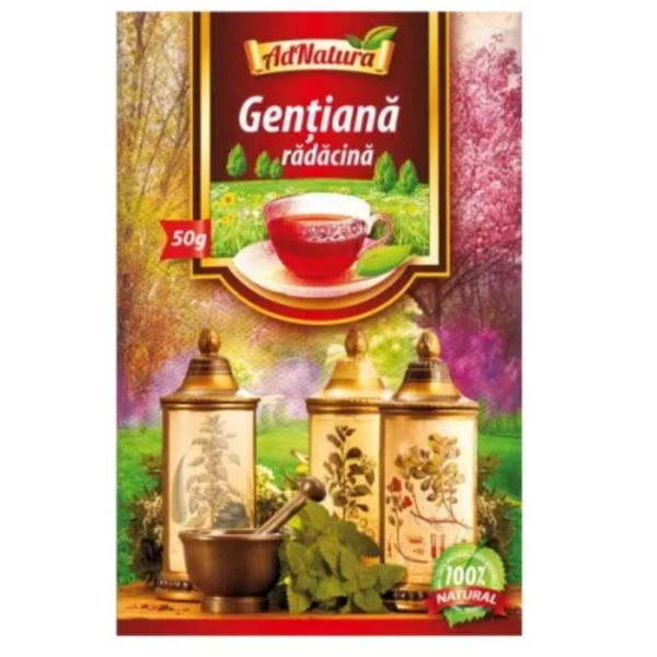 Ceai de gentiana radacina adnatura, 50 g