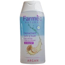 Demachiant pentru ochi si buze argan - farmec natural eyes and lips make-up remover, 200ml