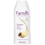 Sampon 2 in 1 Argan - Farmec Natural 2 in 1 Shampoo, 200ml