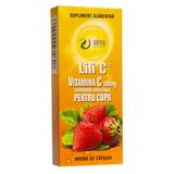 Vitamina C 100 mg cu Aroma de Capsuni pentru Copii Adya Green Pharma, 30 comprimate