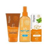 Set Cadou Accelerare bronz Lirene Sun ( Emulsie cu aloe 50ml, Accelerator de bronzare SPF10 150ml, Balsam reconstructie bronz 150ml )