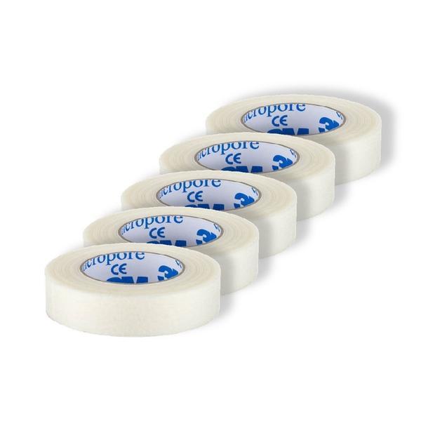 Bandă adeziva extensii gene 3m micropore, hartie, 5 buc