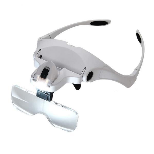 Ochelari extensii gene cu 5 lupe si lumina led