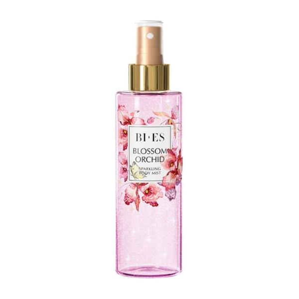 Spray de corp cu efect de stralucire blossom orchid bi-es sparkling body mist, 200 ml